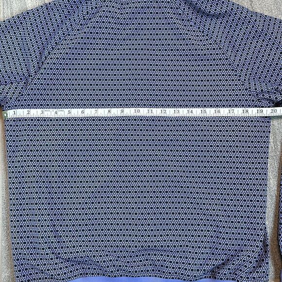 NWT Athleta Lightweight Brooklyn Bomber Jacket Geometric Periwinkle Blue Pockets - Picture 13 of 16